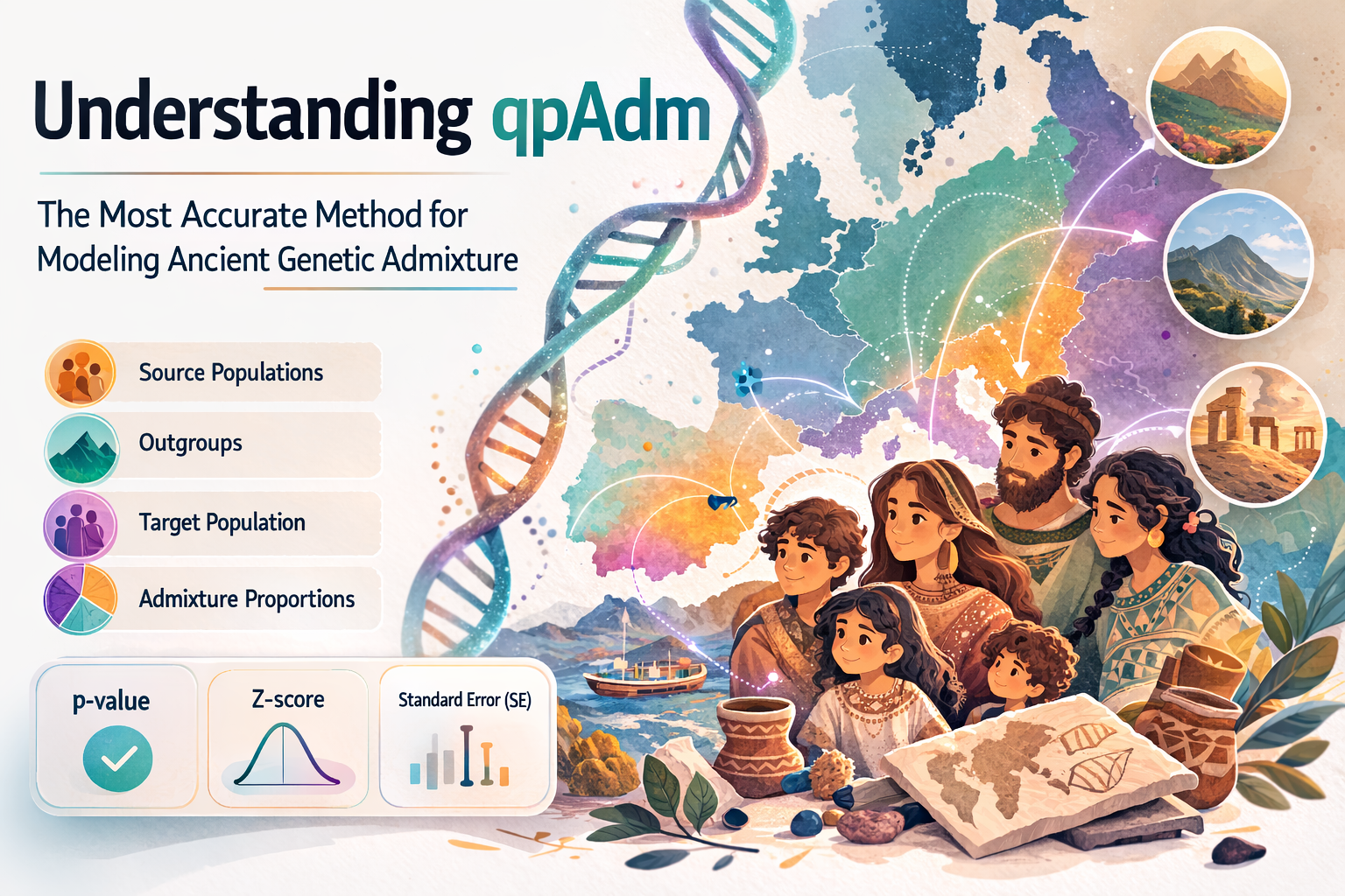 Understanding qpAdm: the most accurate method for modeling Ancient Genetic admixture